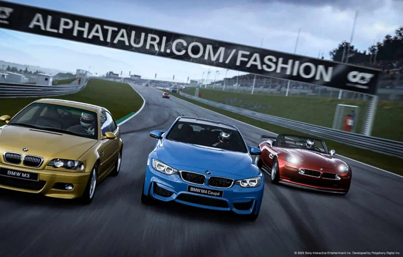 Three Bmw Cars Racing on a Circuit Track Free 4K Image