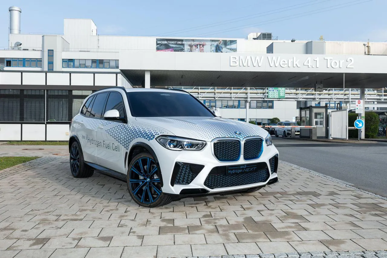 White Bmw X Model Suv Parked on Modern Paved Area Image