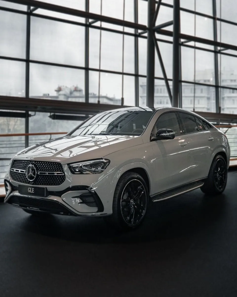White Mercedes Benz SUV in a Bright Indoor Setting image